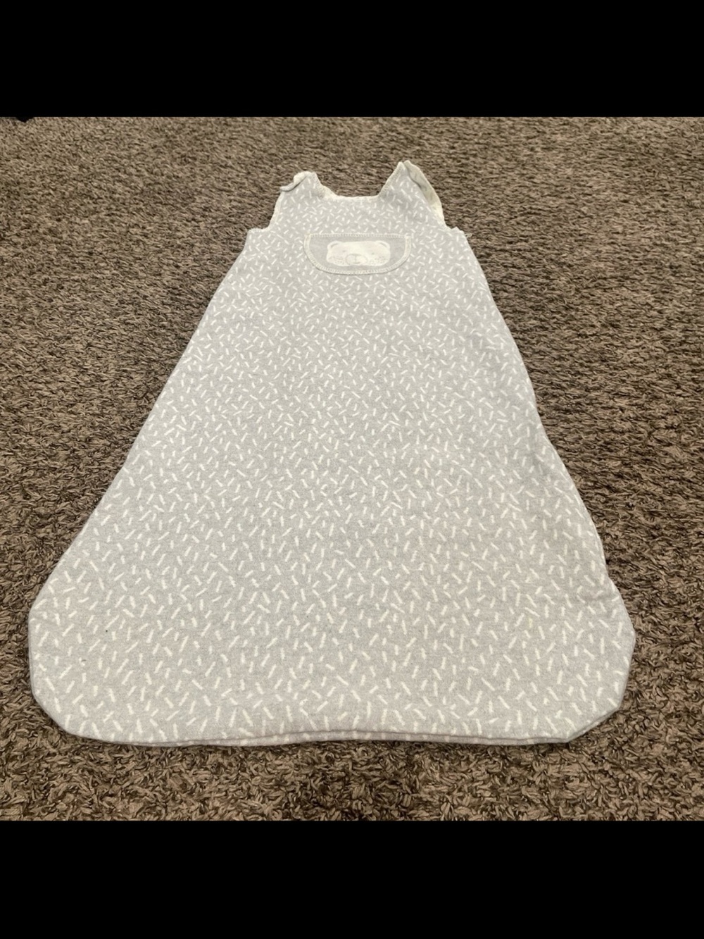 david fussenegger teddy bear print sleep sack size 0 to 12 months